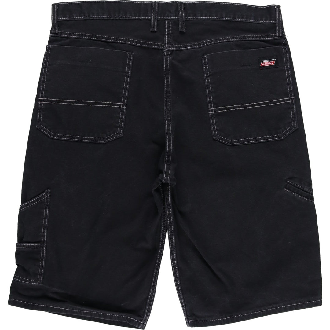 Dickies Black Denim Painter Shorts, Men's, Size W37 cotton black type Vintage Second Hand