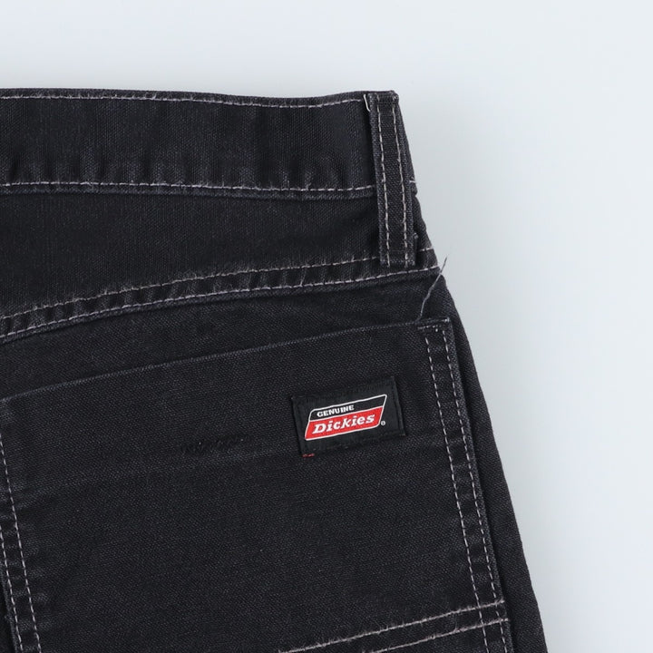Dickies Black Denim Painter Shorts, Men's, Size W37 cotton black type Vintage Second Hand