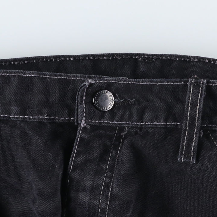 Dickies Black Denim Painter Shorts, Men's, Size W37 cotton black type Vintage Second Hand
