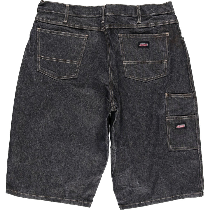Dickies Black Denim Shorts, Half Pants, Men's, W37 cotton black type Vintage Second Hand