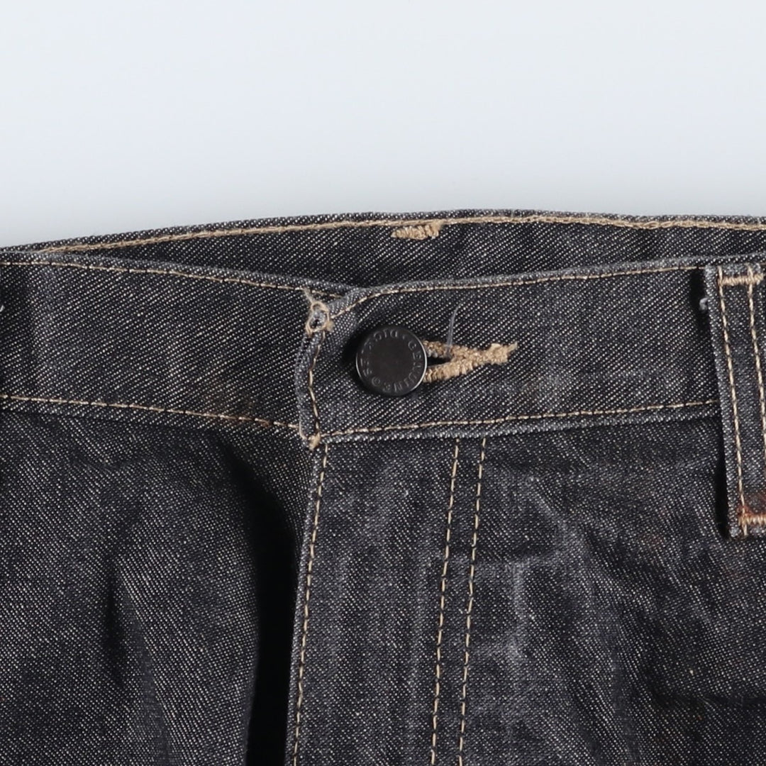 Dickies Black Denim Shorts, Half Pants, Men's, W37 cotton black type Vintage Second Hand