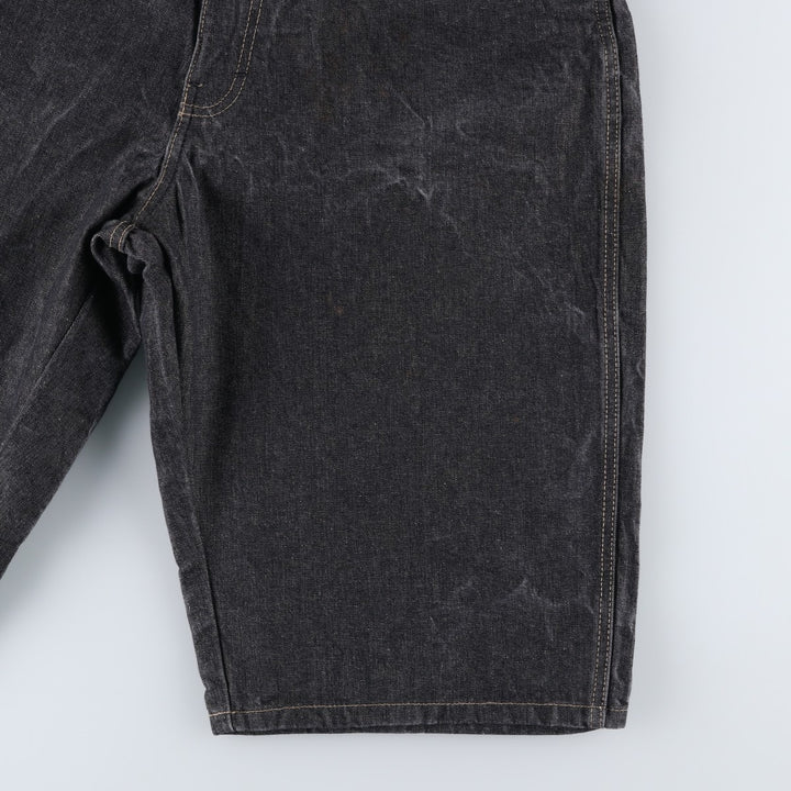 Dickies Black Denim Shorts, Half Pants, Men's, W37 cotton black type Vintage Second Hand