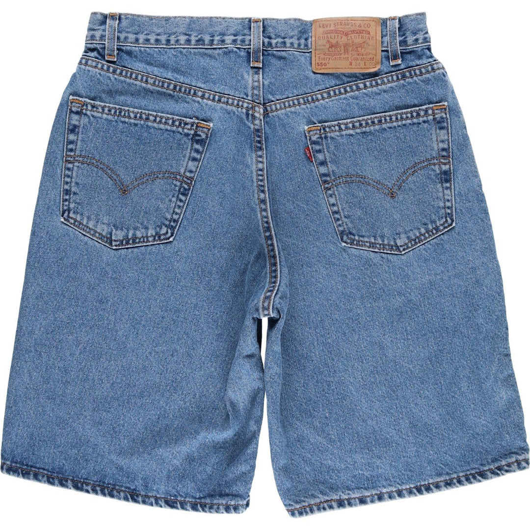 Levi's 550 Denim Shorts, Half Pants, Men's Size W33 unclear blue type Vintage Second Hand