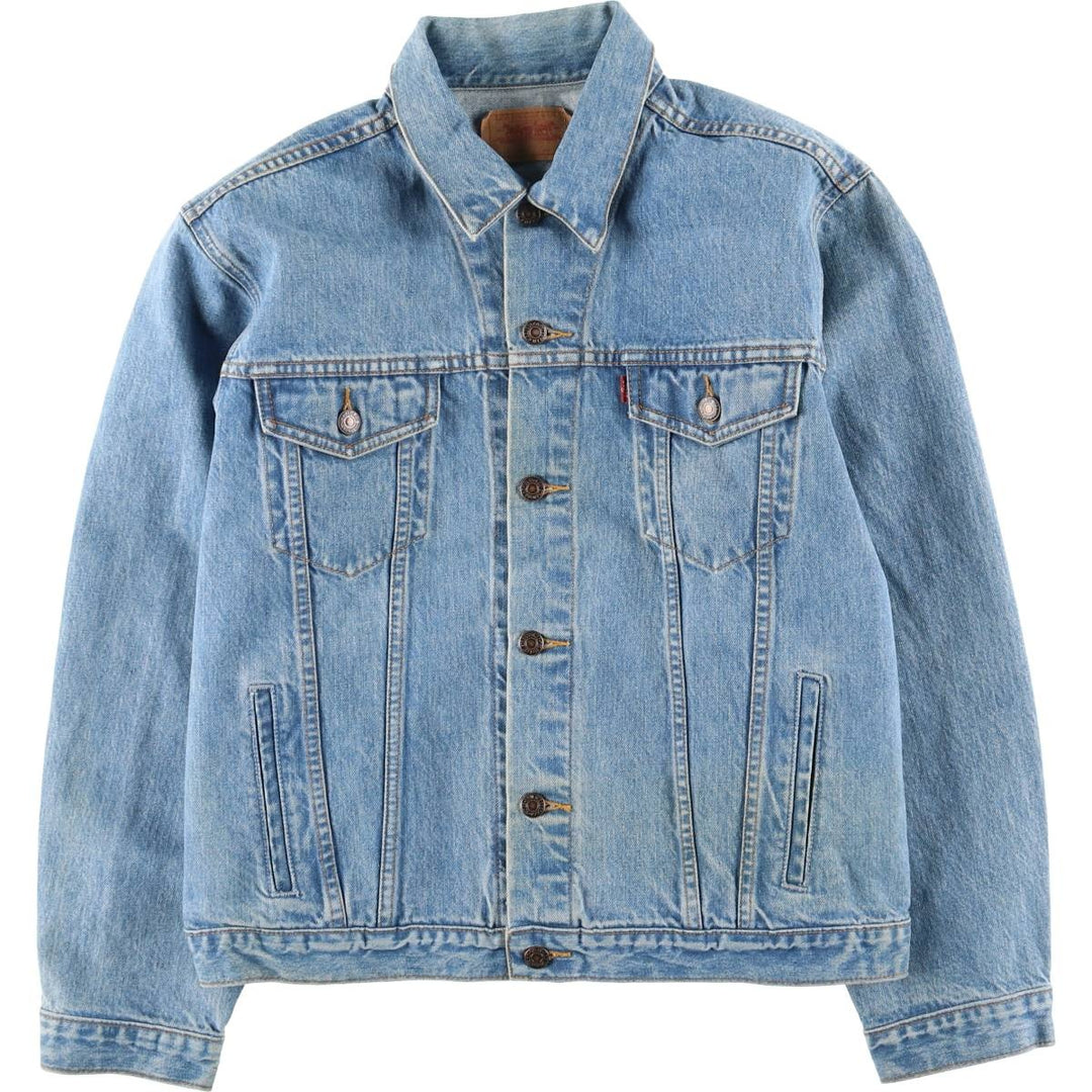 Levi's denim jacket, denim jacket, men's size L cotton blue type Vintage Second Hand
