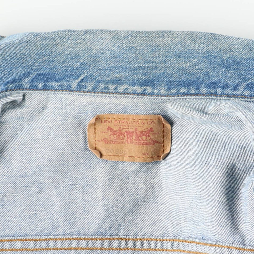 Levi's denim jacket, denim jacket, men's size L cotton blue type Vintage Second Hand