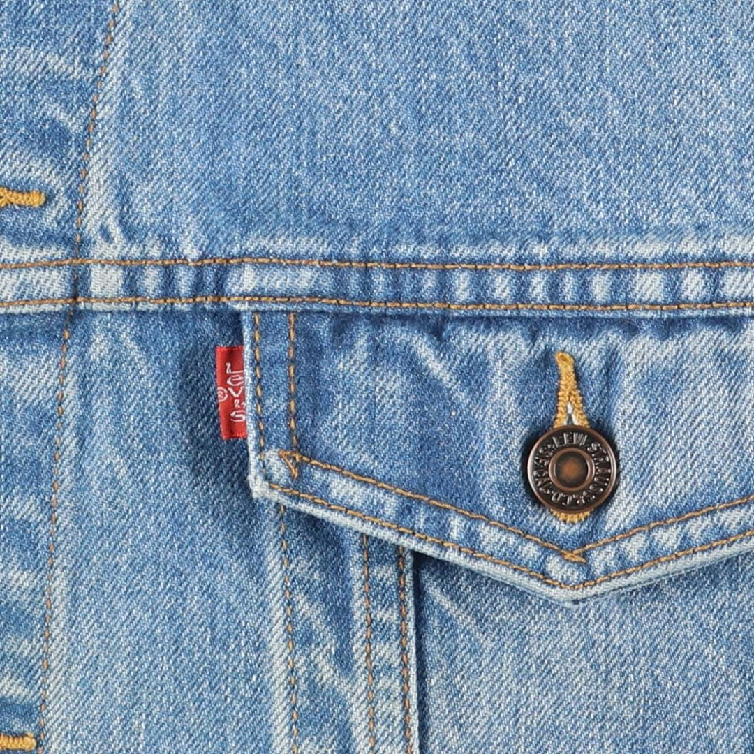 Levi's denim jacket, denim jacket, men's size L cotton blue type Vintage Second Hand