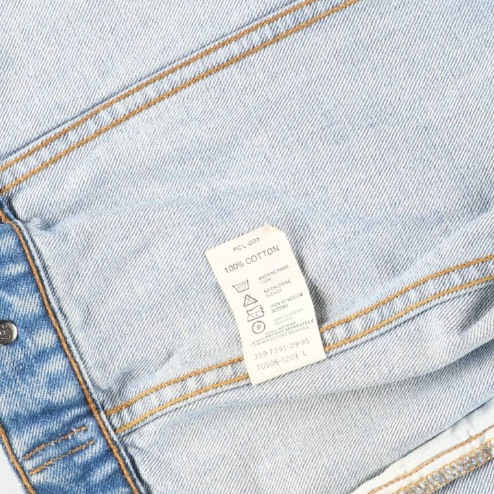 Levi's denim jacket, denim jacket, men's size L cotton blue type Vintage Second Hand