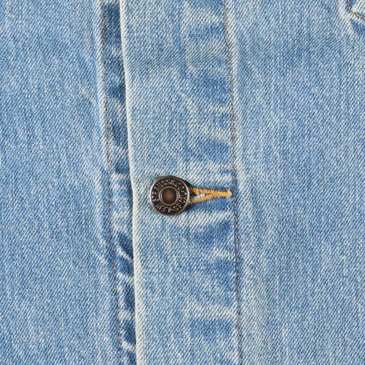 Levi's denim jacket, denim jacket, men's size L cotton blue type Vintage Second Hand