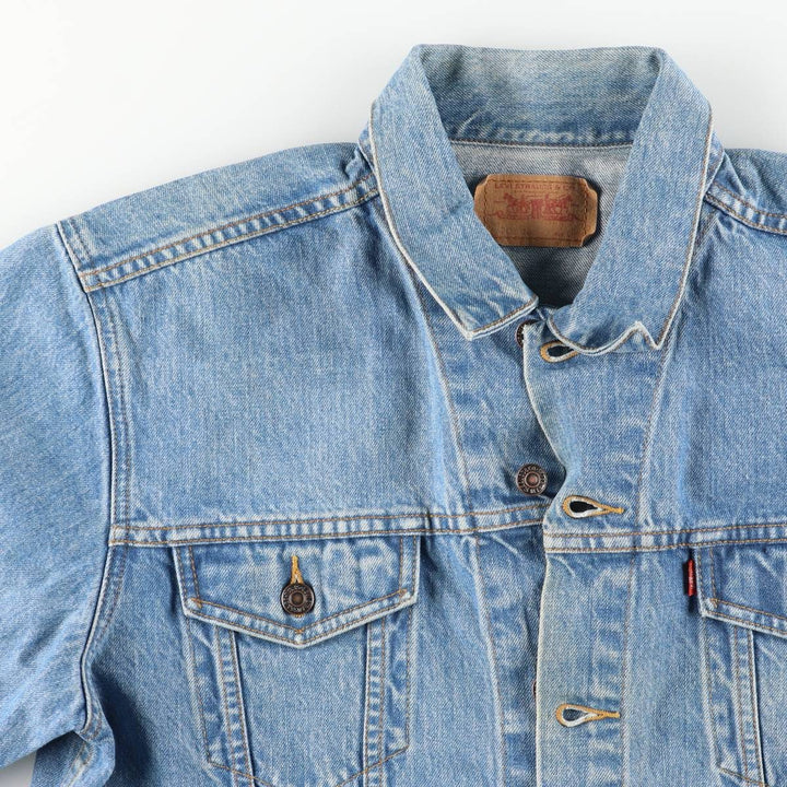 Levi's denim jacket, denim jacket, men's size L cotton blue type Vintage Second Hand