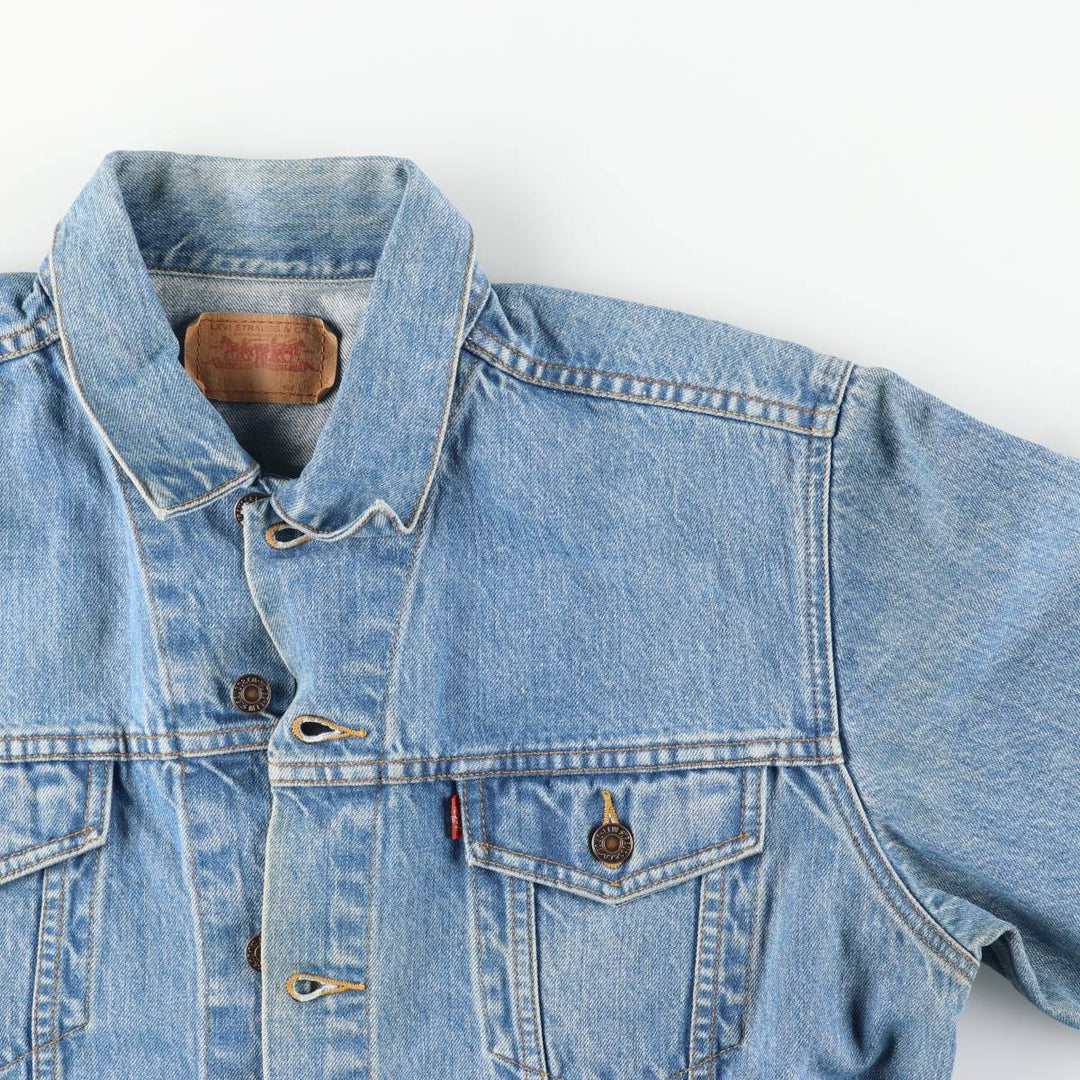 Levi's denim jacket, denim jacket, men's size L cotton blue type Vintage Second Hand