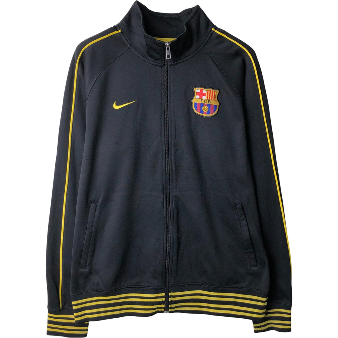 Nike LA LIGA FC BARCELONA Jersey Track Jacket Men's M polyester black type Vintage Second Hand
