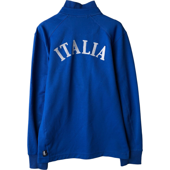 90s-00'S Vintage Puma Italy National Team Half-Zip Jersey Pullover, Men's Size Medium polyester blue type Vintage Second Hand