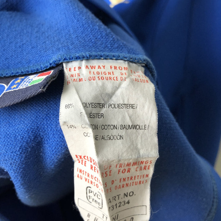 90s-00'S Vintage Puma Italy National Team Half-Zip Jersey Pullover, Men's Size Medium polyester blue type Vintage Second Hand