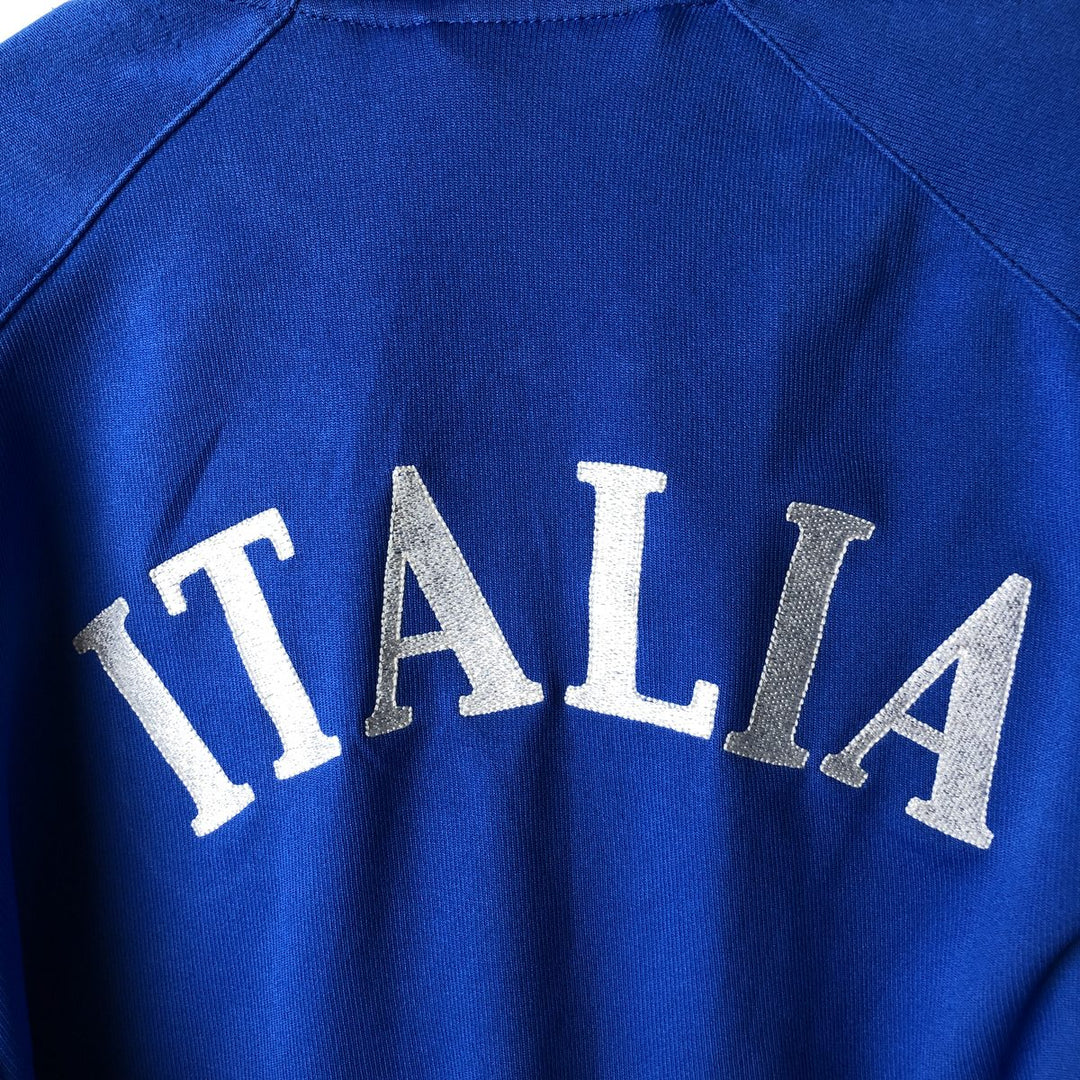 90s-00'S Vintage Puma Italy National Team Half-Zip Jersey Pullover, Men's Size Medium polyester blue type Vintage Second Hand