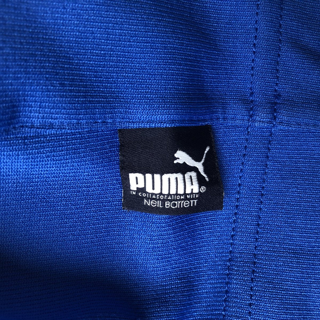 90s-00'S Vintage Puma Italy National Team Half-Zip Jersey Pullover, Men's Size Medium polyester blue type Vintage Second Hand