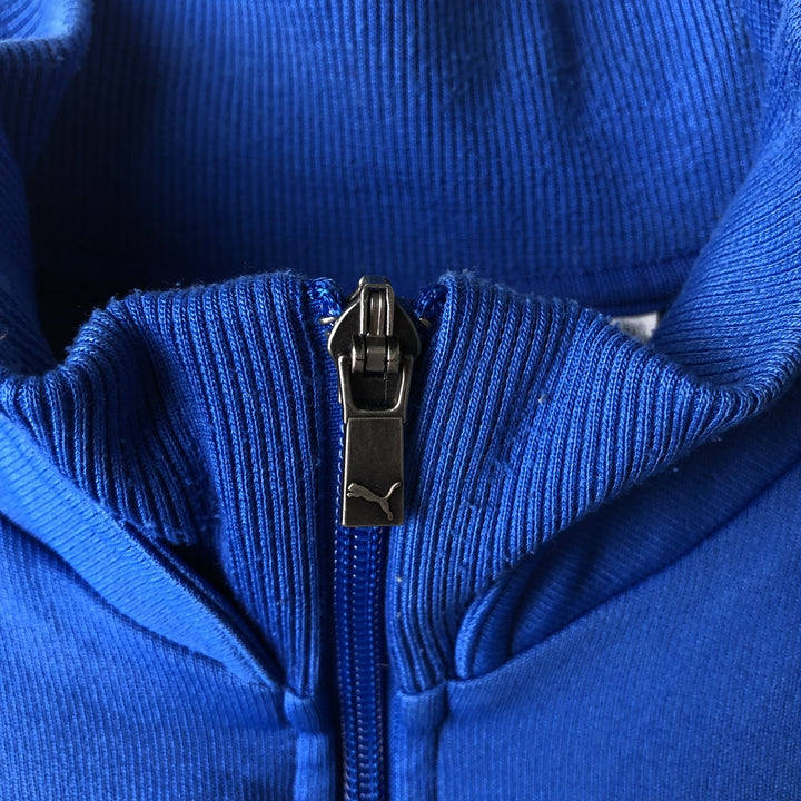 90s-00'S Vintage Puma Italy National Team Half-Zip Jersey Pullover, Men's Size Medium polyester blue type Vintage Second Hand