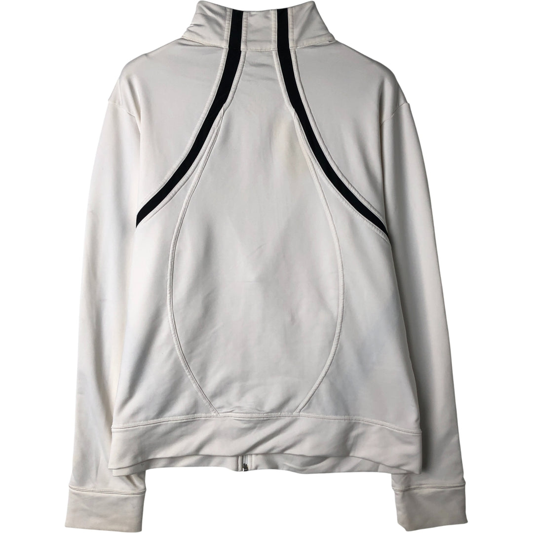 2000'S Nike Jersey Track Jacket, Women's, Size XL polyester pale white type Vintage Second Hand