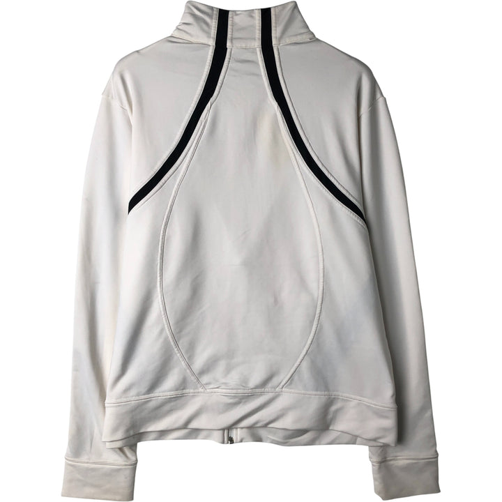 2000'S Nike Jersey Track Jacket, Women's, Size XL polyester pale white type Vintage Second Hand