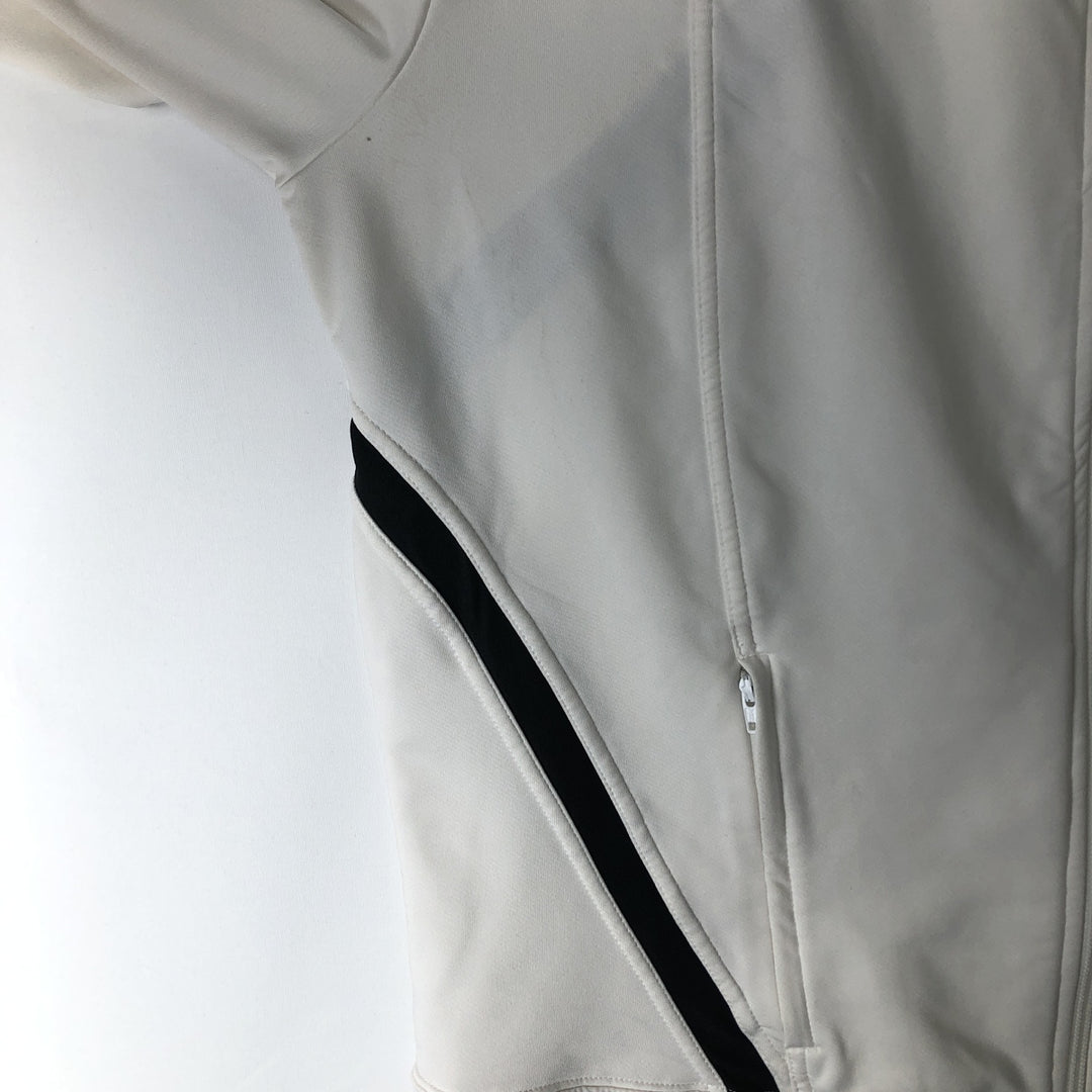 2000'S Nike Jersey Track Jacket, Women's, Size XL polyester pale white type Vintage Second Hand