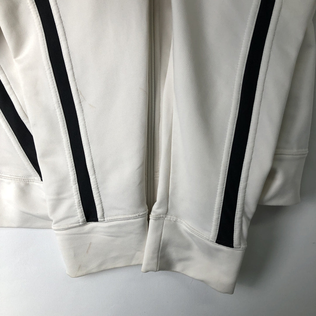 2000'S Nike Jersey Track Jacket, Women's, Size XL polyester pale white type Vintage Second Hand
