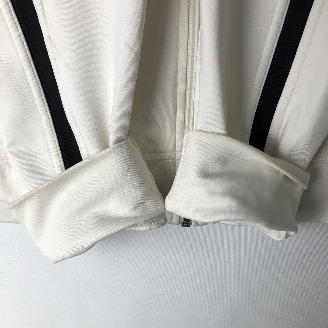 2000'S Nike Jersey Track Jacket, Women's, Size XL polyester pale white type Vintage Second Hand