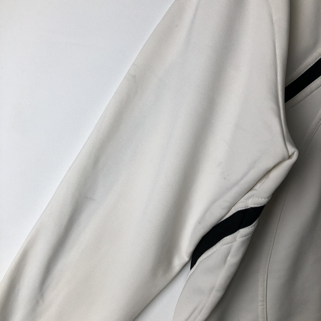 2000'S Nike Jersey Track Jacket, Women's, Size XL polyester pale white type Vintage Second Hand