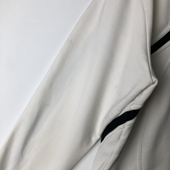 2000'S Nike Jersey Track Jacket, Women's, Size XL polyester pale white type Vintage Second Hand