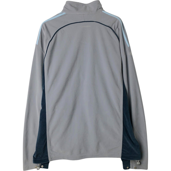 00'S adidas Velour Jersey Track Jacket Men's M size polyester gray type Vintage Second Hand