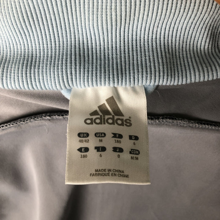 00'S adidas Velour Jersey Track Jacket Men's M size polyester gray type Vintage Second Hand