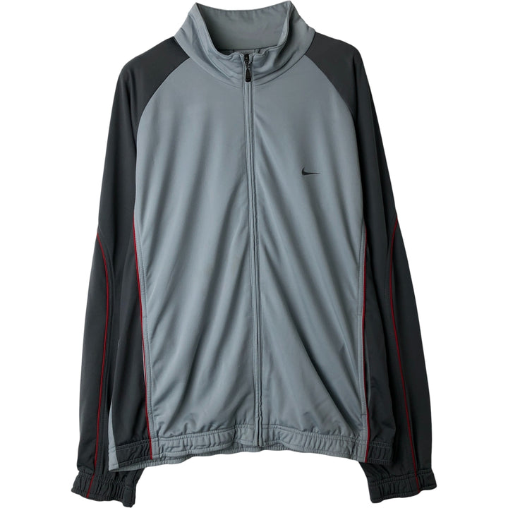 00'S Nike Jersey Track Jacket Men's L size polyester gray type Vintage Second Hand