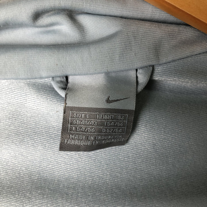 00'S Nike Jersey Track Jacket Men's L size polyester gray type Vintage Second Hand