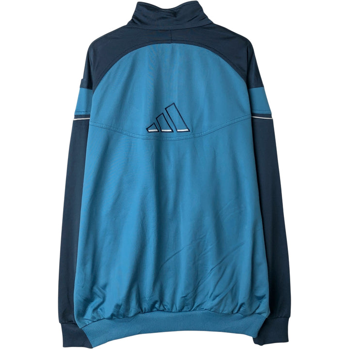 00'S adidas back logo jersey track jacket men's size L polyester blue type Vintage Second Hand