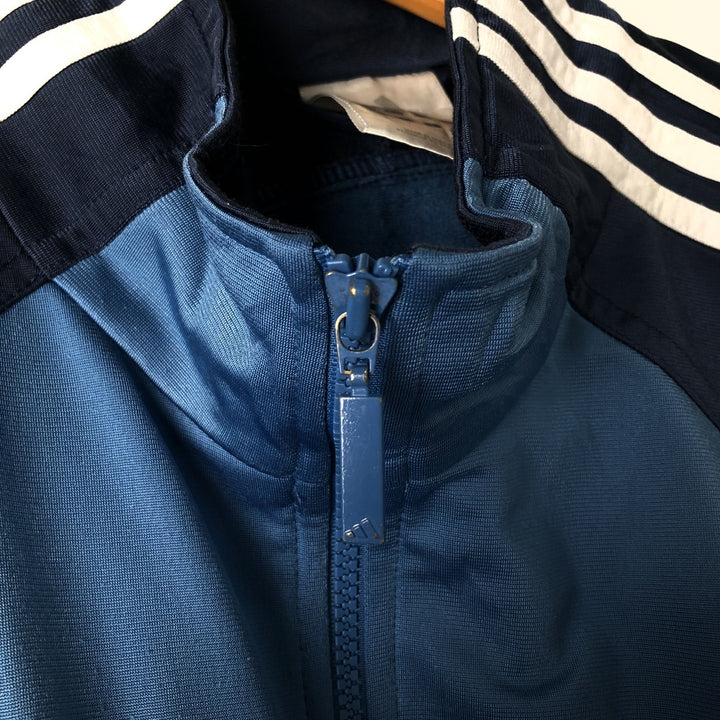 00'S adidas back logo jersey track jacket men's size L polyester blue type Vintage Second Hand