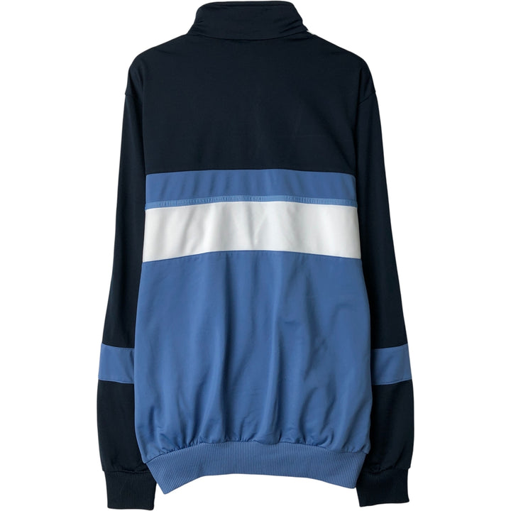 00'S adidas jersey track jacket, men's size M polyester navy blue type Vintage Second Hand