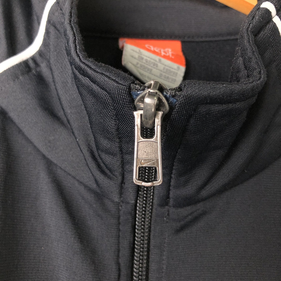 Nike Jersey Track Jacket Men's Size L polyester black type Vintage Second Hand