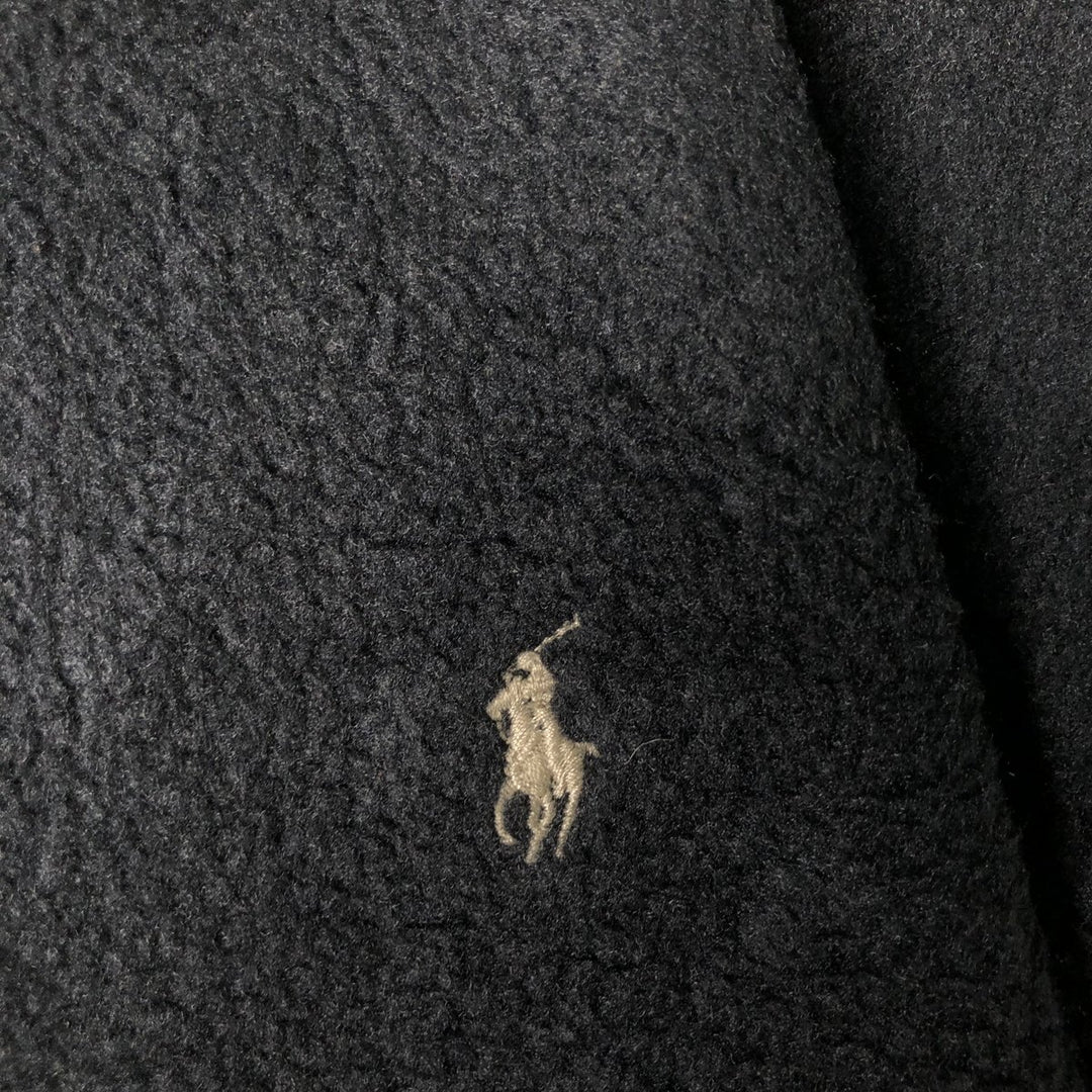 Ralph Lauren POLO by Ralph Lauren Swing Top Type Fleece Jacket Men's L size polyester black type Vintage Second Hand
