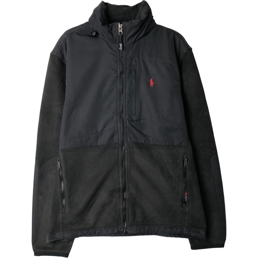 Ralph Lauren POLO by Ralph Lauren fleece jacket, men's size S polyester black type Vintage Second Hand
