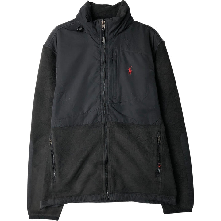 Ralph Lauren POLO by Ralph Lauren fleece jacket, men's size S polyester black type Vintage Second Hand