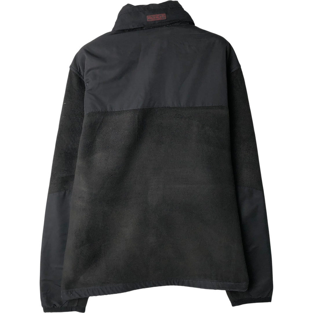 Ralph Lauren POLO by Ralph Lauren fleece jacket, men's size S polyester black type Vintage Second Hand