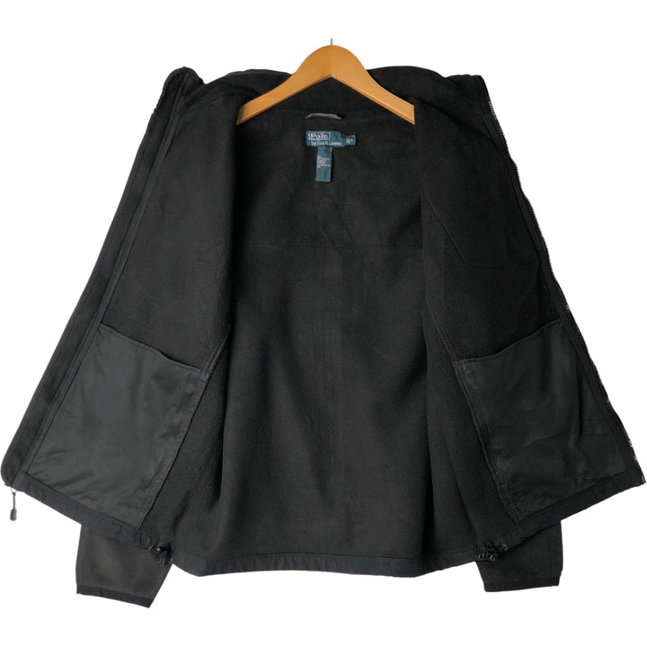 Ralph Lauren POLO by Ralph Lauren fleece jacket, men's size S polyester black type Vintage Second Hand