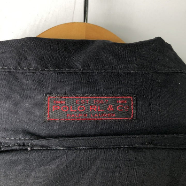 Ralph Lauren POLO by Ralph Lauren fleece jacket, men's size S polyester black type Vintage Second Hand