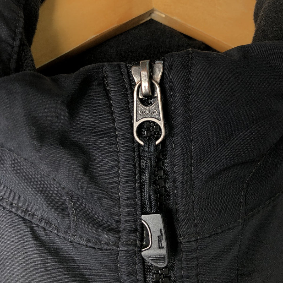 Ralph Lauren POLO by Ralph Lauren fleece jacket, men's size S polyester black type Vintage Second Hand