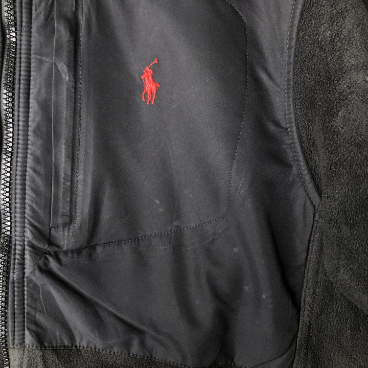 Ralph Lauren POLO by Ralph Lauren fleece jacket, men's size S polyester black type Vintage Second Hand