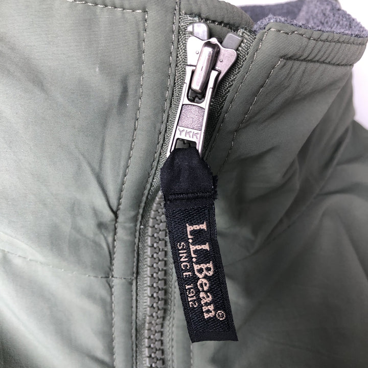 90s-00'S LLBean Men's XXL Vintage Padded Puffer Jacket Nylon Khaki type Vintage Second Hand