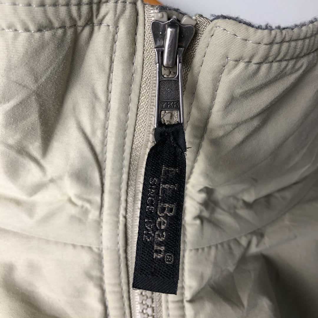 90s-00'S LLBean Men's XL Vintage Padded Puffer Jacket Nylon Beige type Vintage Second Hand
