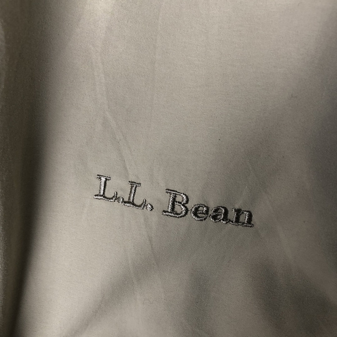 90s-00'S LLBean Men's XL Vintage Padded Puffer Jacket Nylon Beige type Vintage Second Hand