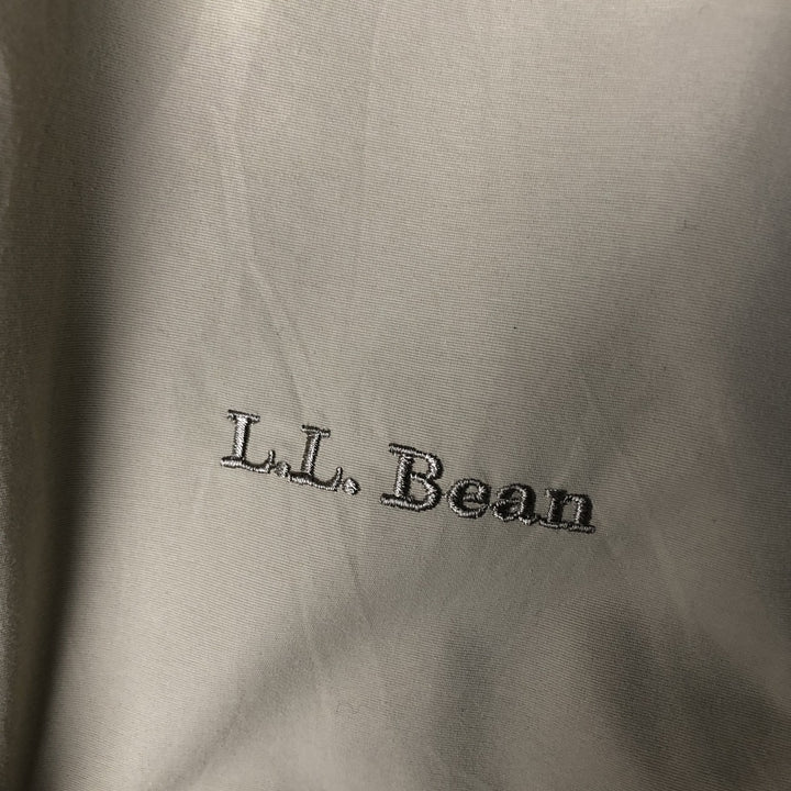 90s-00'S LLBean Men's XL Vintage Padded Puffer Jacket Nylon Beige type Vintage Second Hand