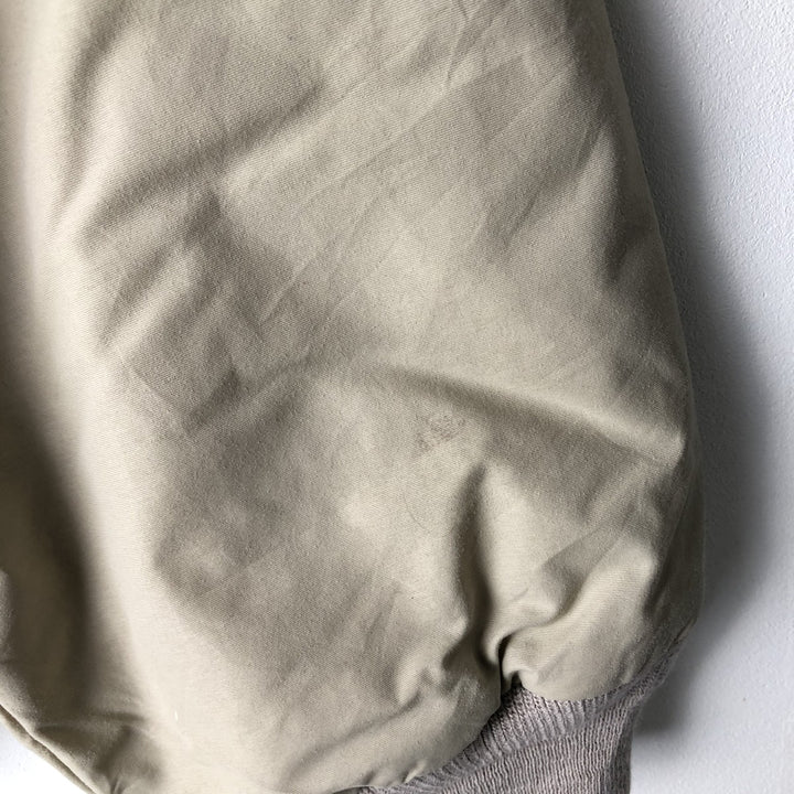 90s-00'S LLBean Men's XL Vintage Padded Puffer Jacket Nylon Beige type Vintage Second Hand