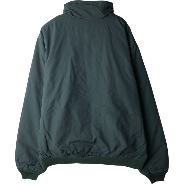 90s-00'S LLBean Men's Padded Puffer Jacket, Size L, Vintage Nylon green type Vintage Second Hand