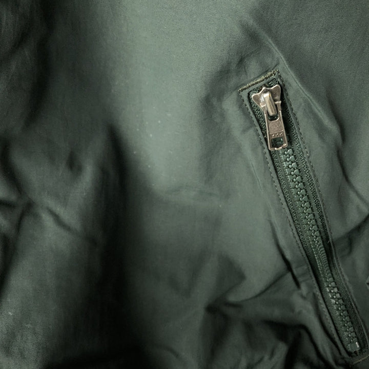 90s-00'S LLBean Men's Padded Puffer Jacket, Size L, Vintage Nylon green type Vintage Second Hand